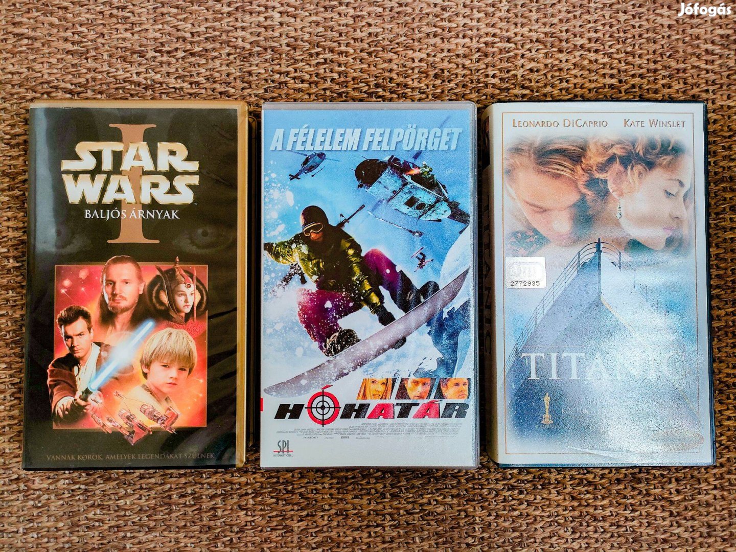 VHS kazetta csomag: Star Wars 1. - Baljós árnyak, Hóhatár, Titanic