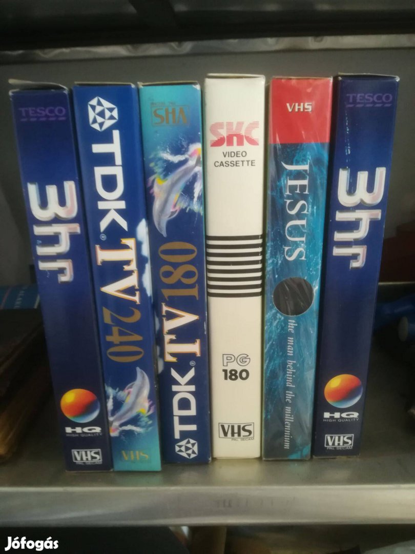 VHS kazetták - 6db