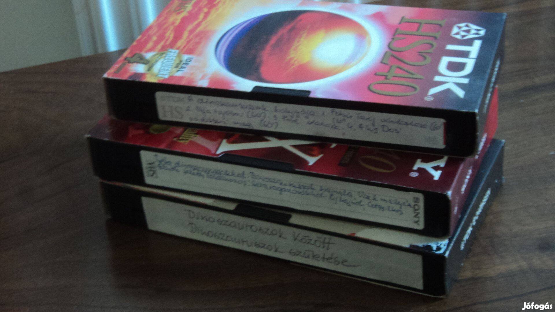 VHS műsoros kazetták (Felvett anyag)