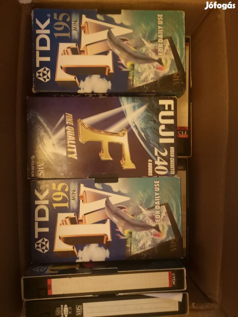 VHS sima kazetták csomag 
