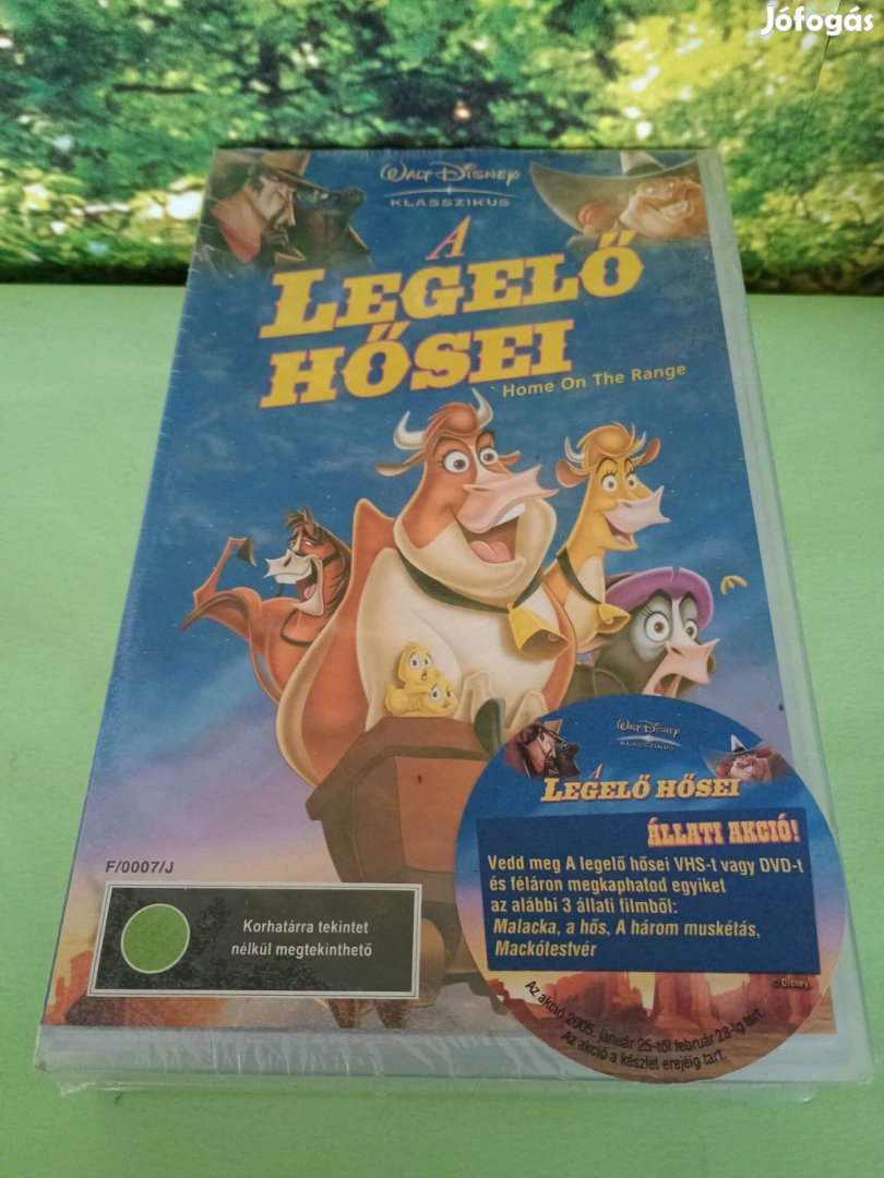 VHS uj bontatlan kazetta