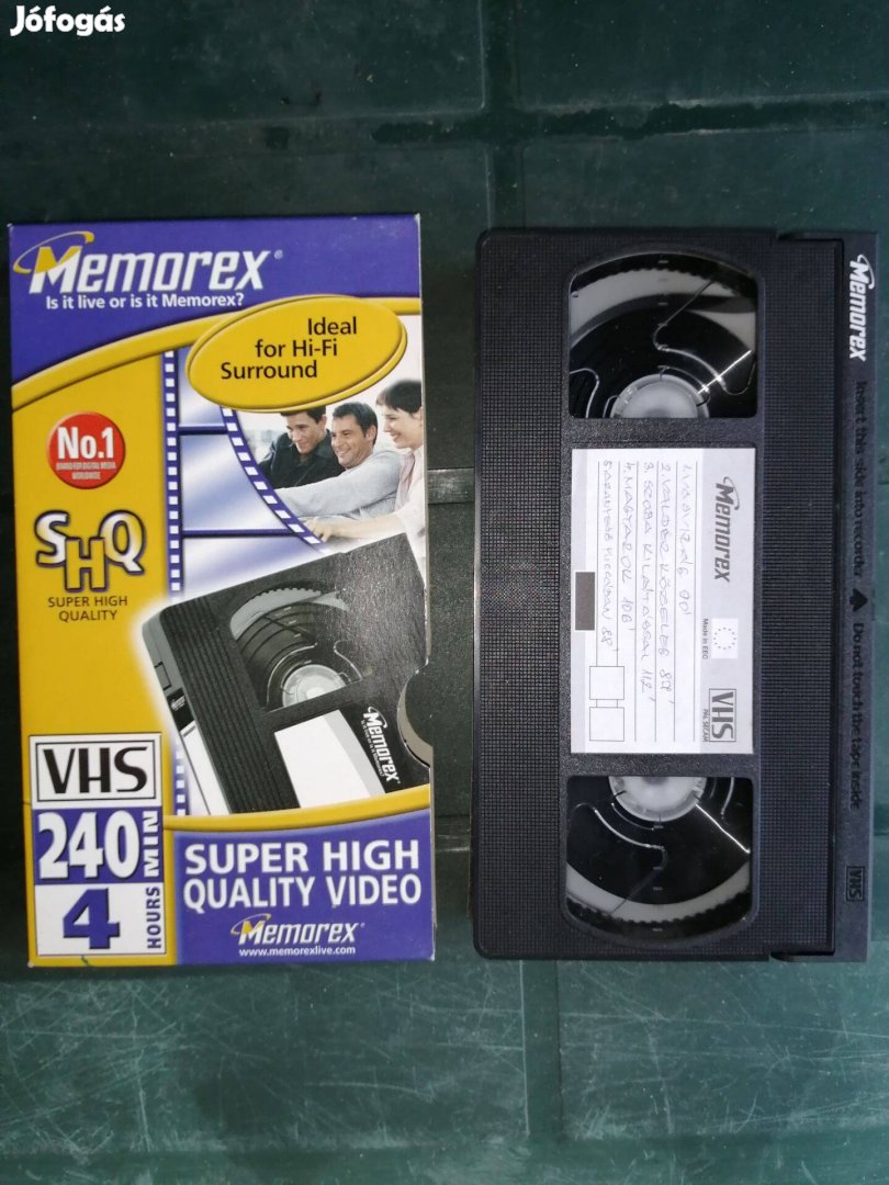 VHS video kazetta Memorex Super High Quality 18db