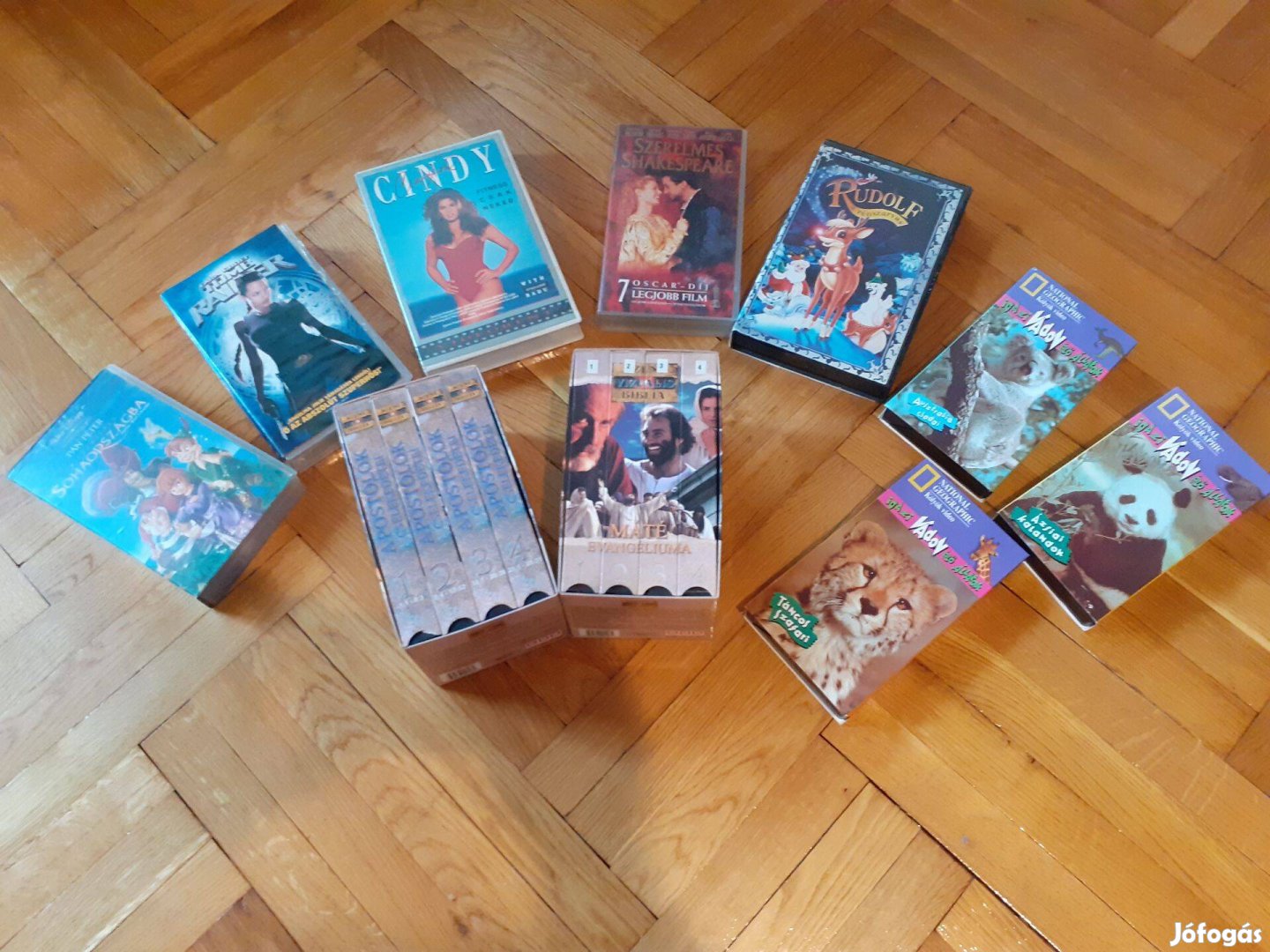 VHS videokazetta gyűjtemény együtt