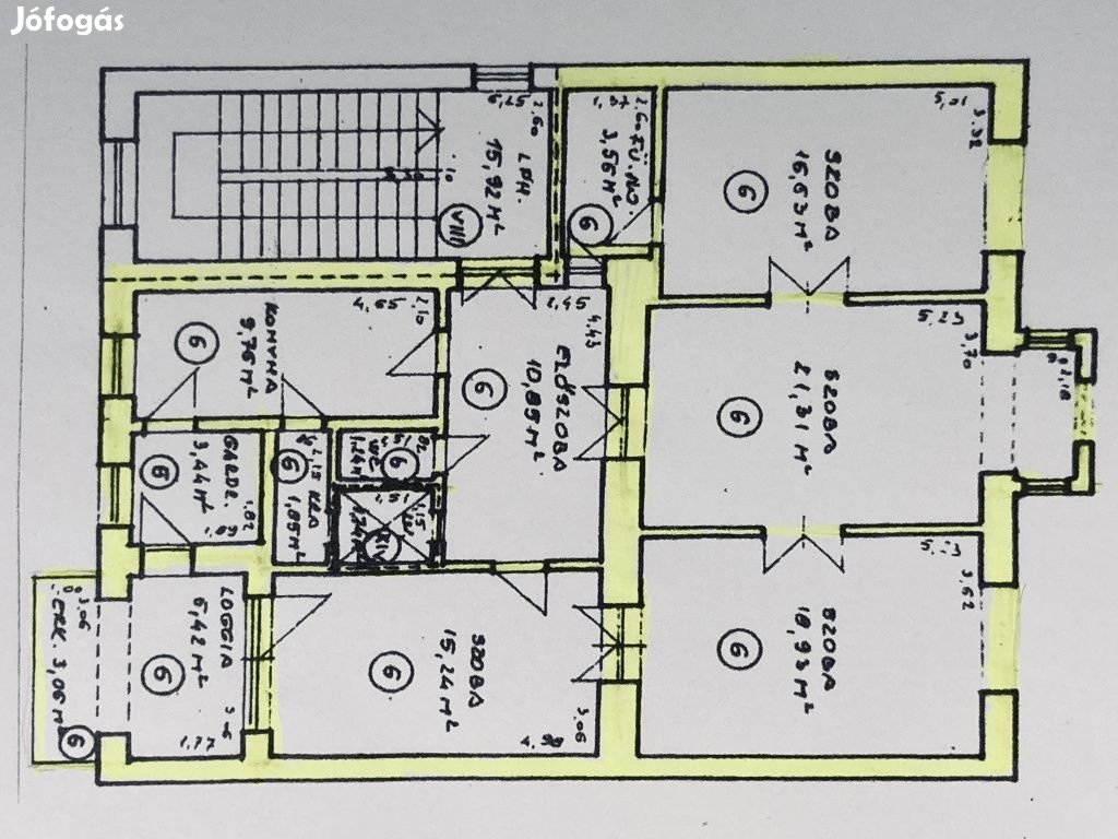 VIII. Kerület, Szenes Iván tér, 106 m2-es, 1. emeleti, társasházi