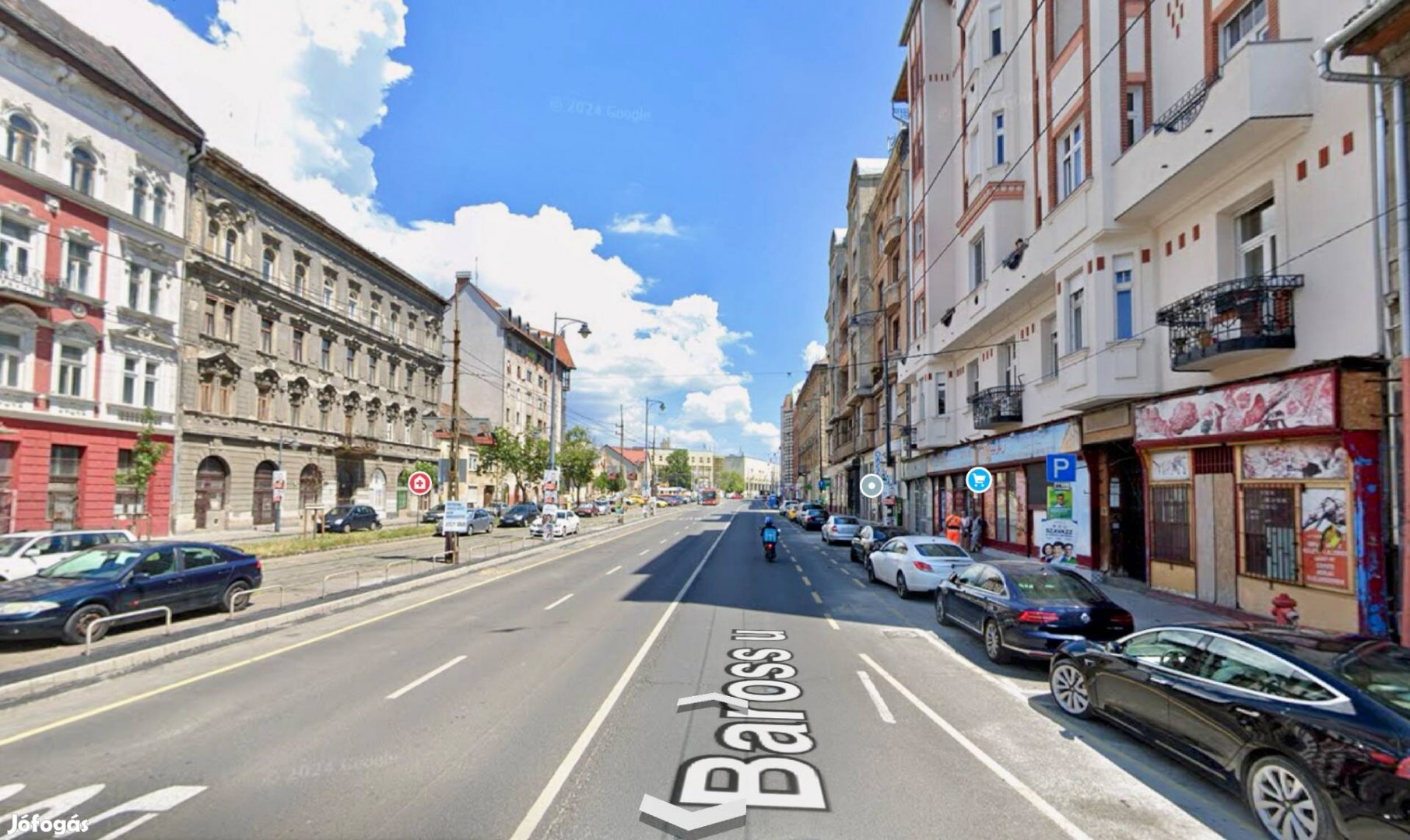 VIII.ker. Baross Utca, 76m2 Utcai, Erkélyes Eladó