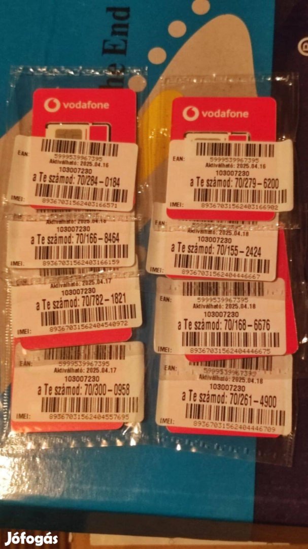 VIP Vodafone sim kártya eladó