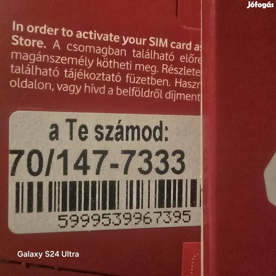 VODAFONE Könyü Telefonszám 1477333