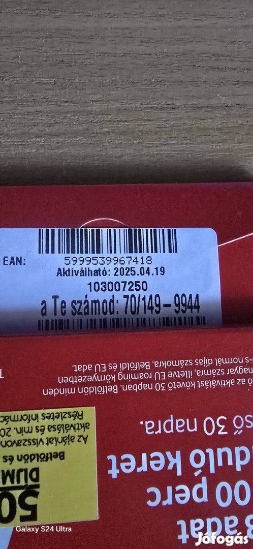 VODAFONE Könyü Telefonszám 1499944