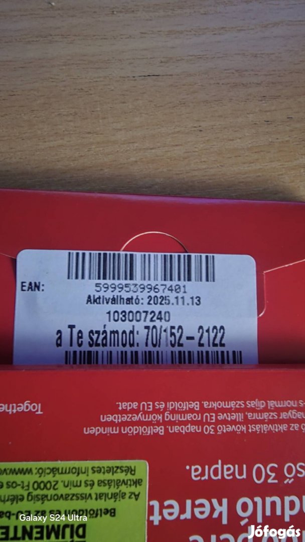 VODAFONE Könyü Telefonszám 1522122