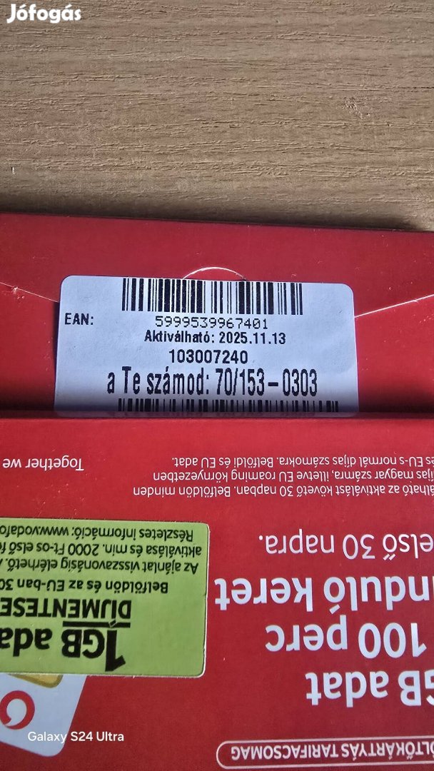 VODAFONE Könyü Telefonszám 153.03.03.