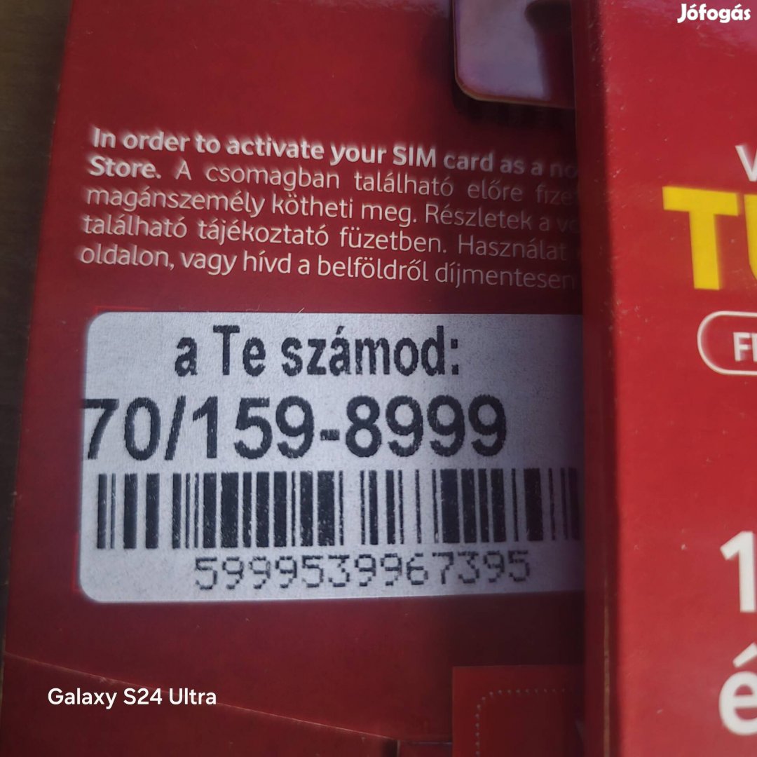 VODAFONE Könyü Telefonszám 1598999