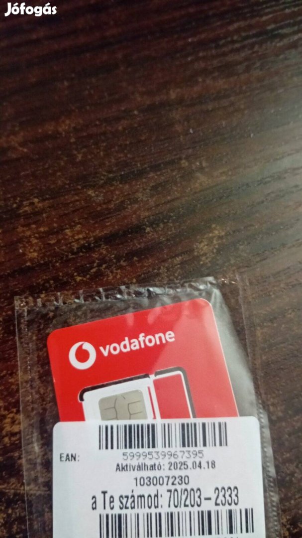 VODAFONE Könyü Telefonszám 2032333