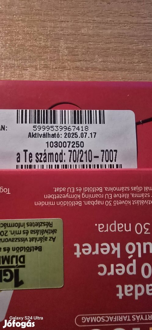 VODAFONE Könyü Telefonszám 210.7007.