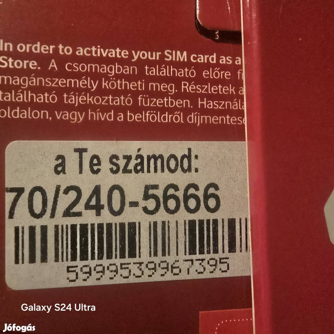 VODAFONE Könyü Telefonszám 240.5666.