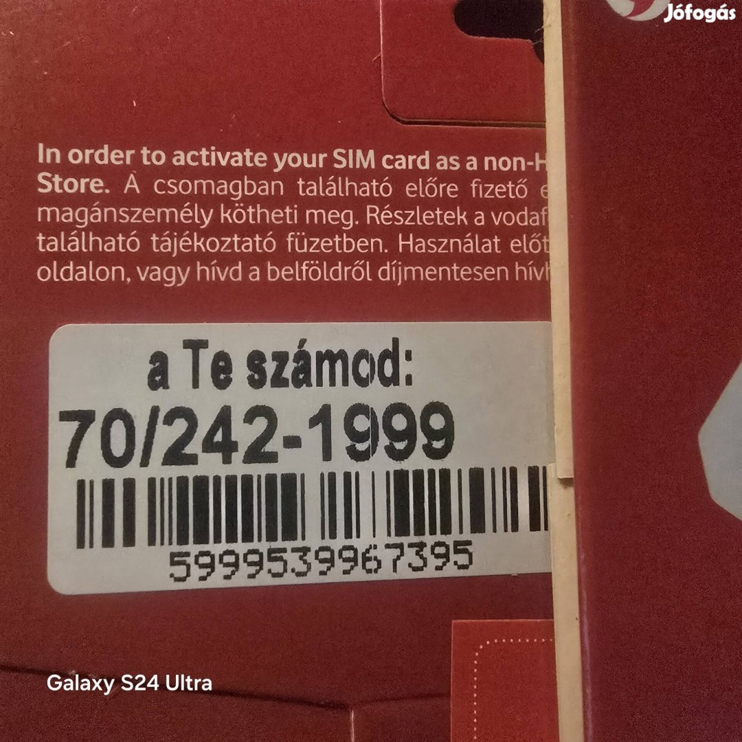 VODAFONE Könyü Telefonszám 242.1999.