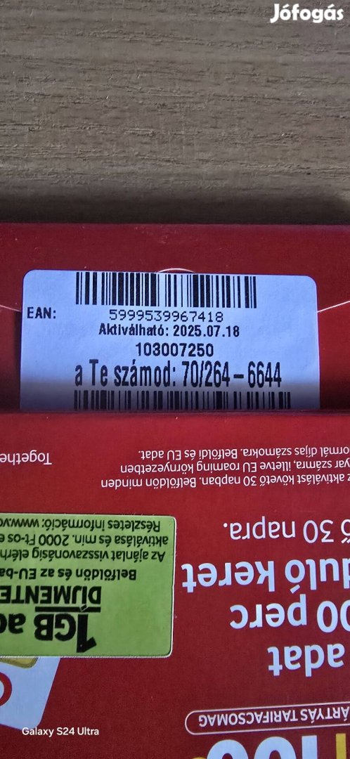 VODAFONE Könyü Telefonszám 264.66.44.