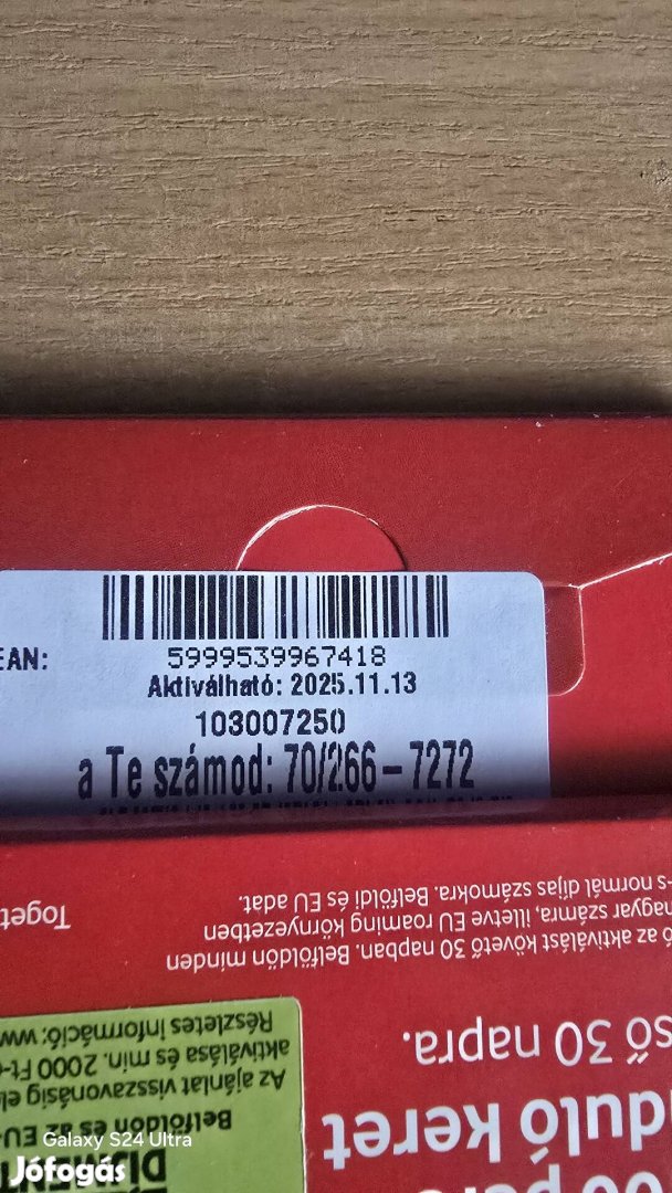 VODAFONE Könyü Telefonszám 266.72.72.