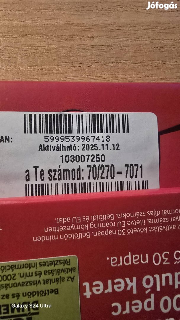 VODAFONE Könyü Telefonszám 270.70.71.