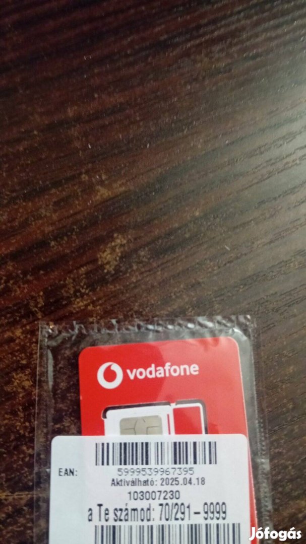 VODAFONE Könyü Telefonszám 291.9999.