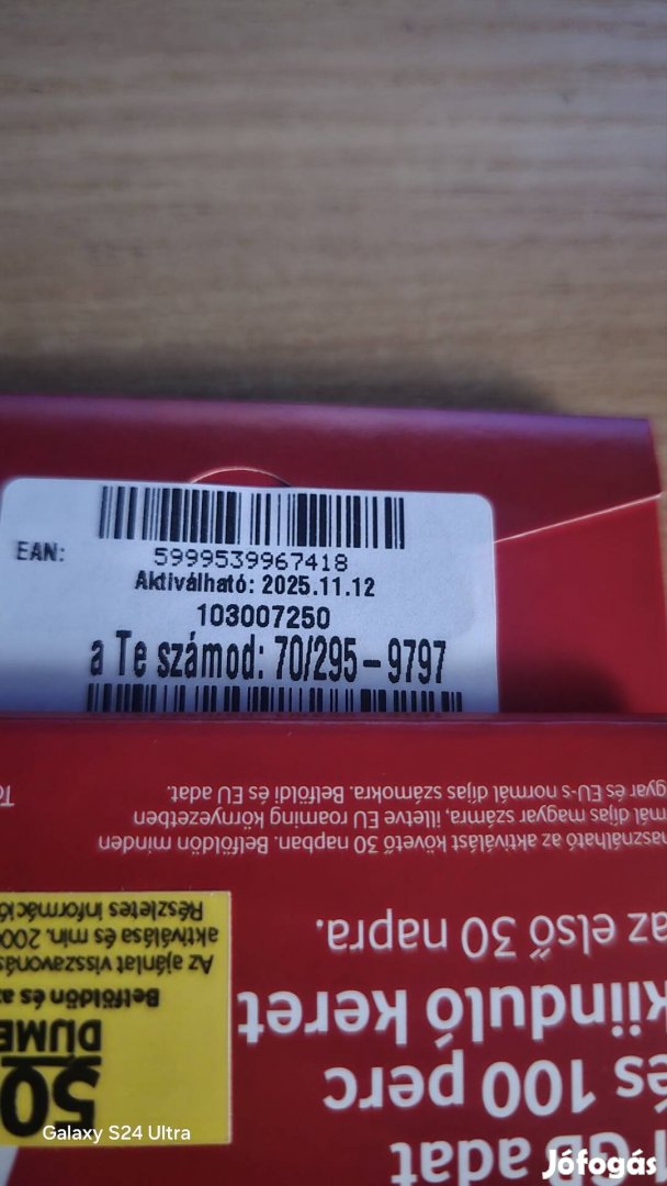 VODAFONE Könyü Telefonszám 295.97.97.