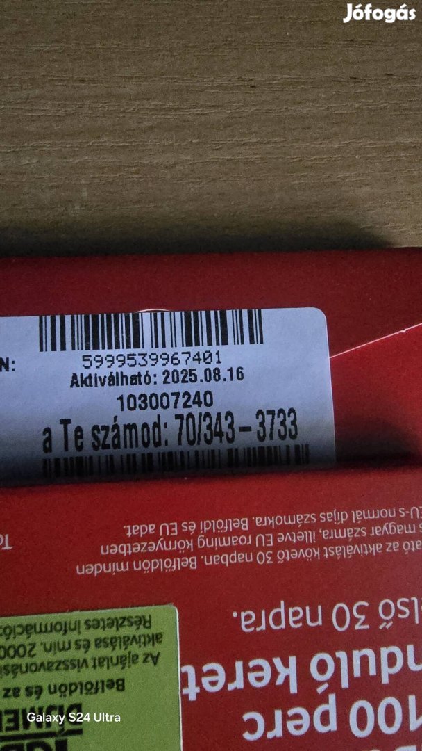 VODAFONE Könyü Telefonszám 3433733