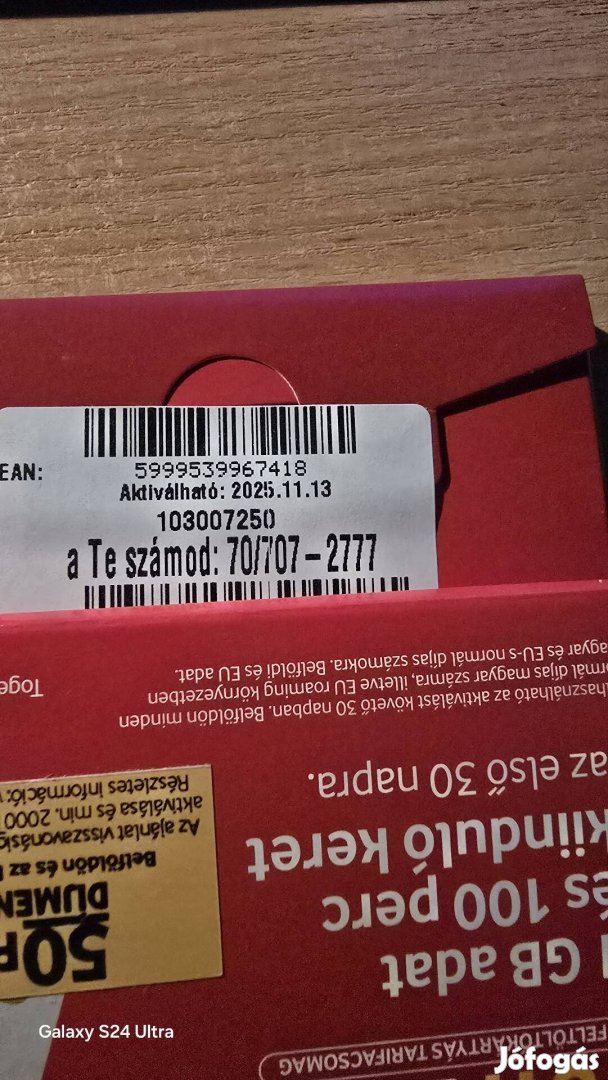 VODAFONE Könyü Telefonszám 7072777