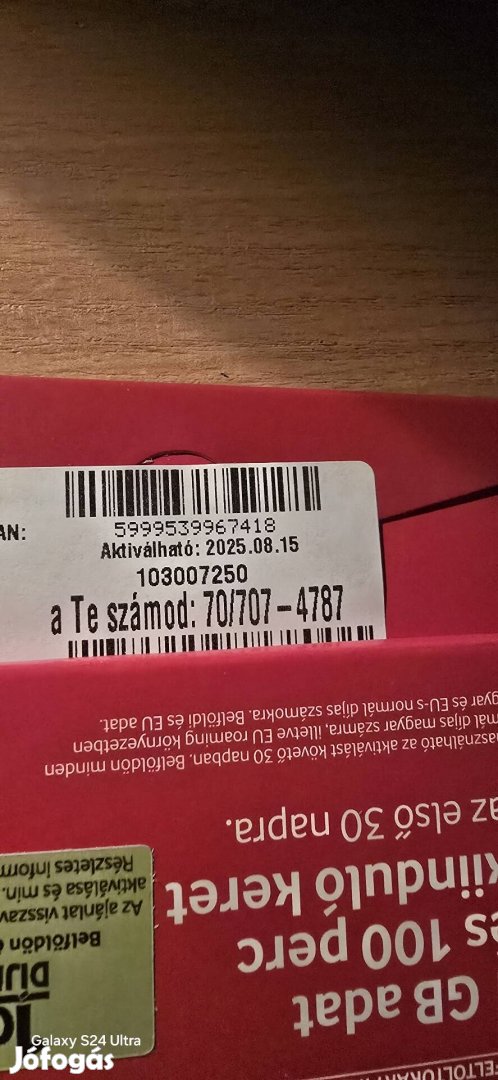 VODAFONE Könyü Telefonszám 707.47.87.