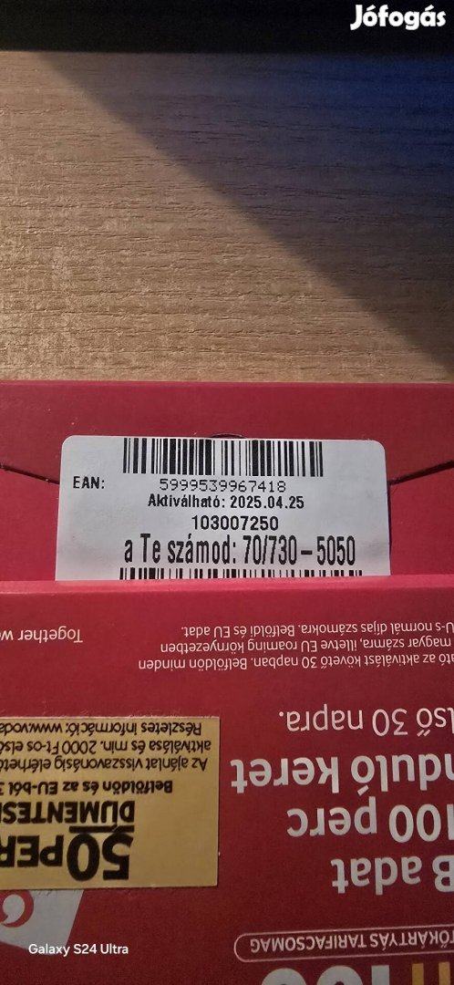 VODAFONE Könyü Telefonszám 730.50.50.