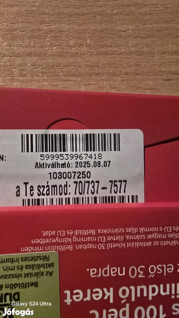 VODAFONE Könyü Telefonszám 7377577