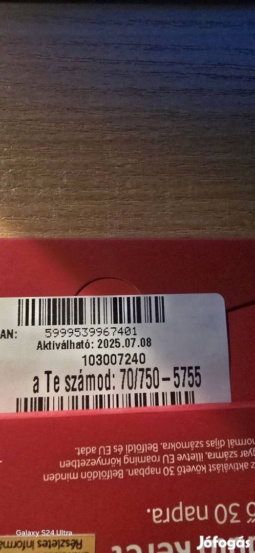 VODAFONE Könyü Telefonszám 750.5755.