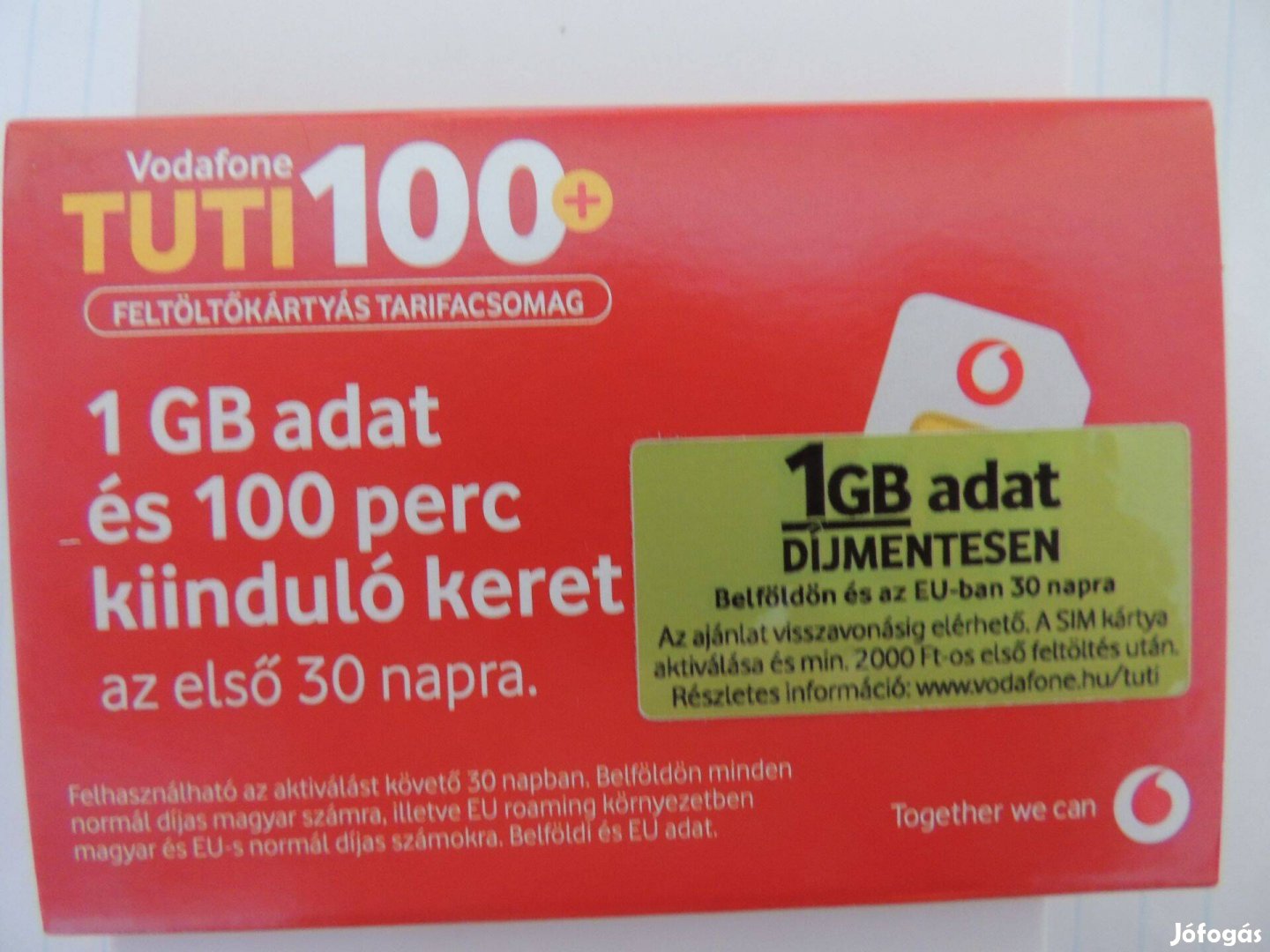 VODAFONE SIM Kártya Új