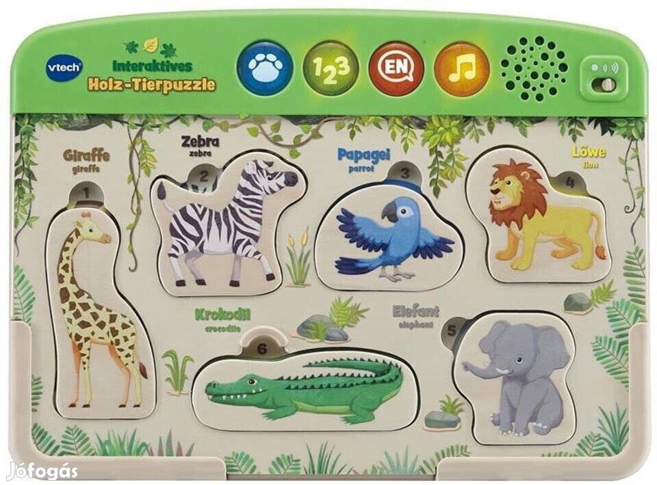 VTech dzsungel fa puzzle játék 18+, OUTLET termék
