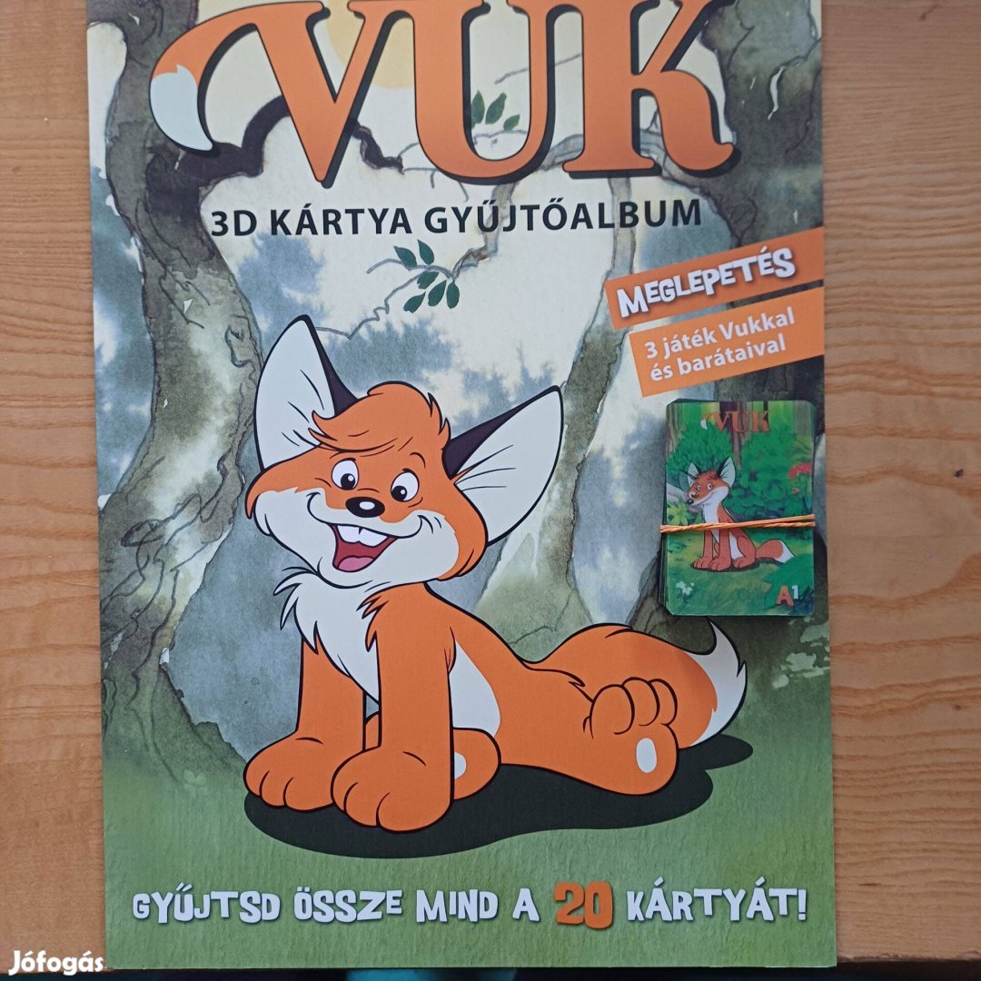 VUK 3D gyűjtőalbum az összes kártyával