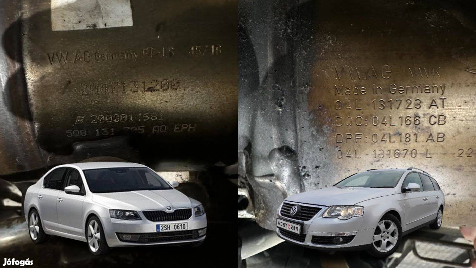 VW 2.0 CR TDI Skoda Octavia MK3 DPF Részecskeszűrő, katalizáto04L181AB