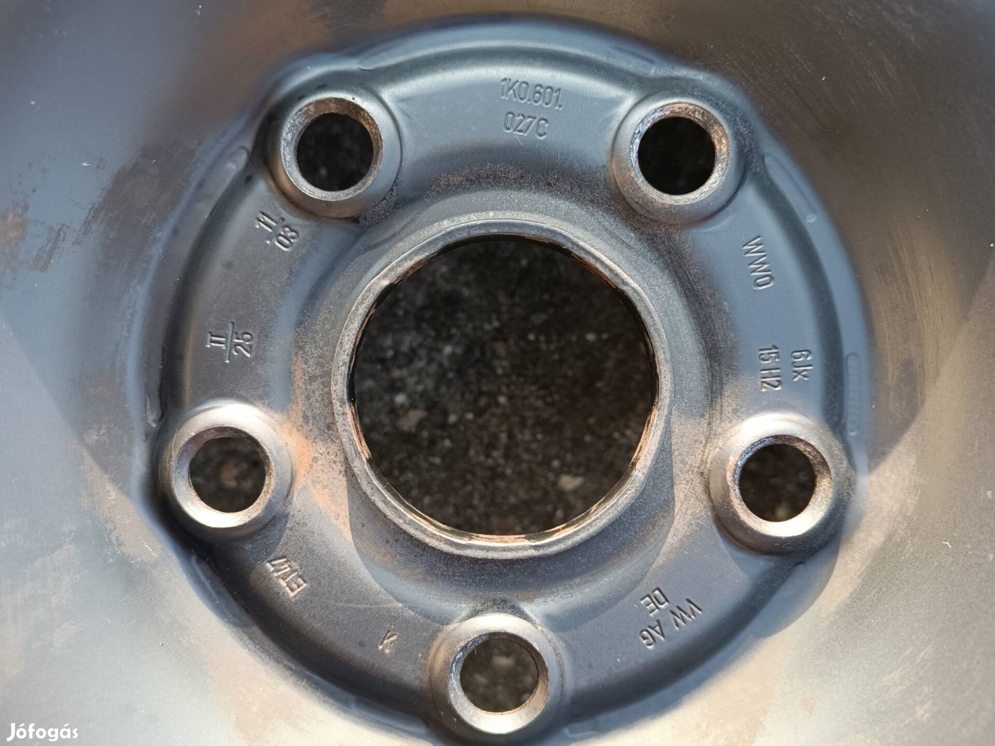 VW Audi Seat Skoda 5x112 gyári lemezfelni szett 15'