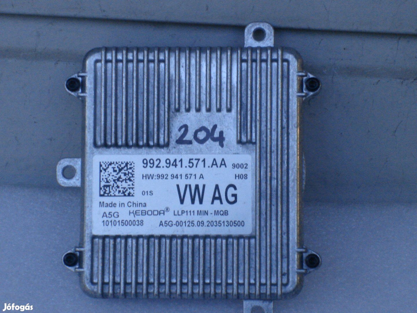 VW Audi Skoda Seat Led Fényszóró Modul Új 992941571AA 2014-től