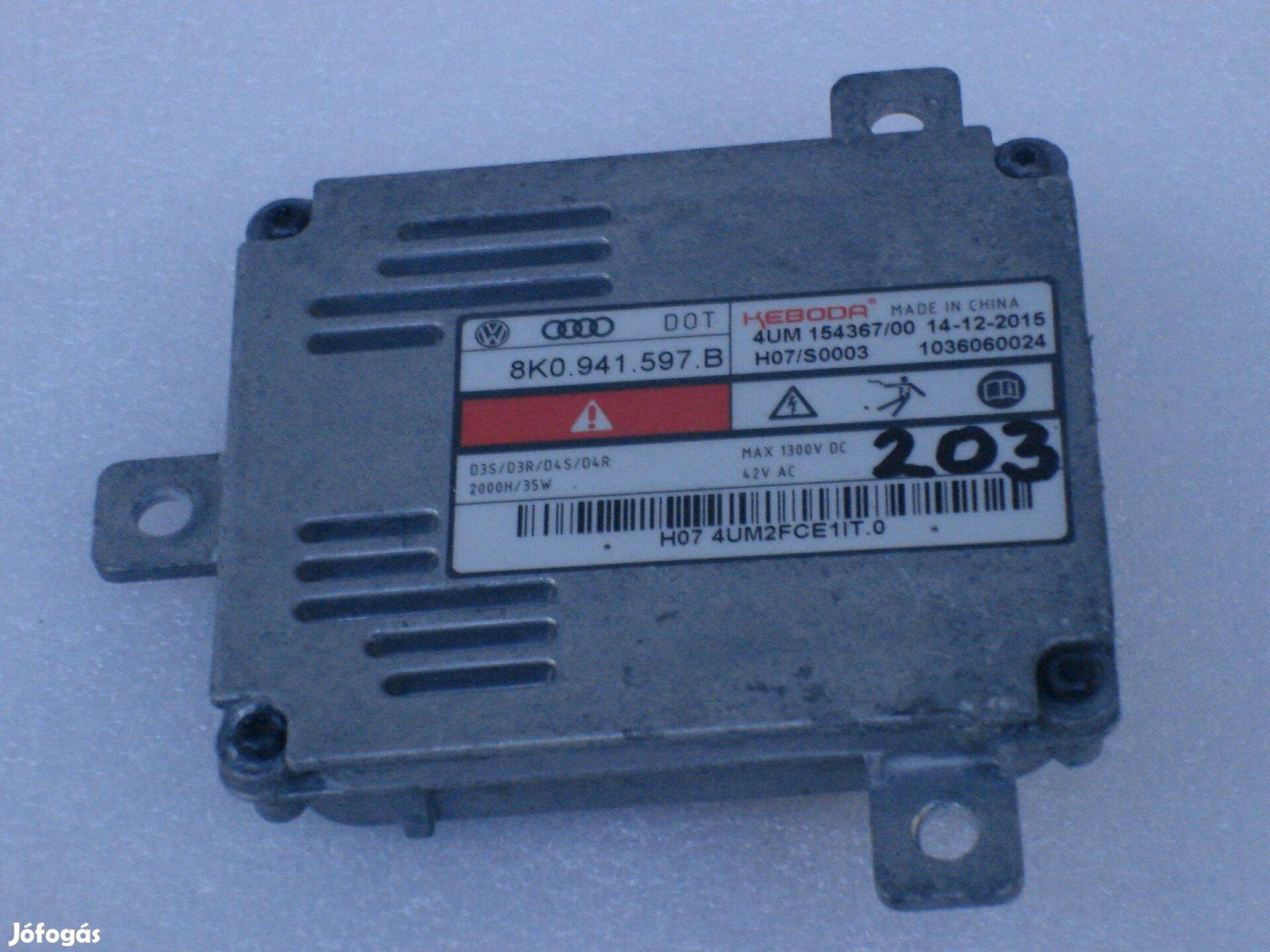 VW Audi Skoda Seat Xenon Fényszóró Modul 8K0941597B 2010-től