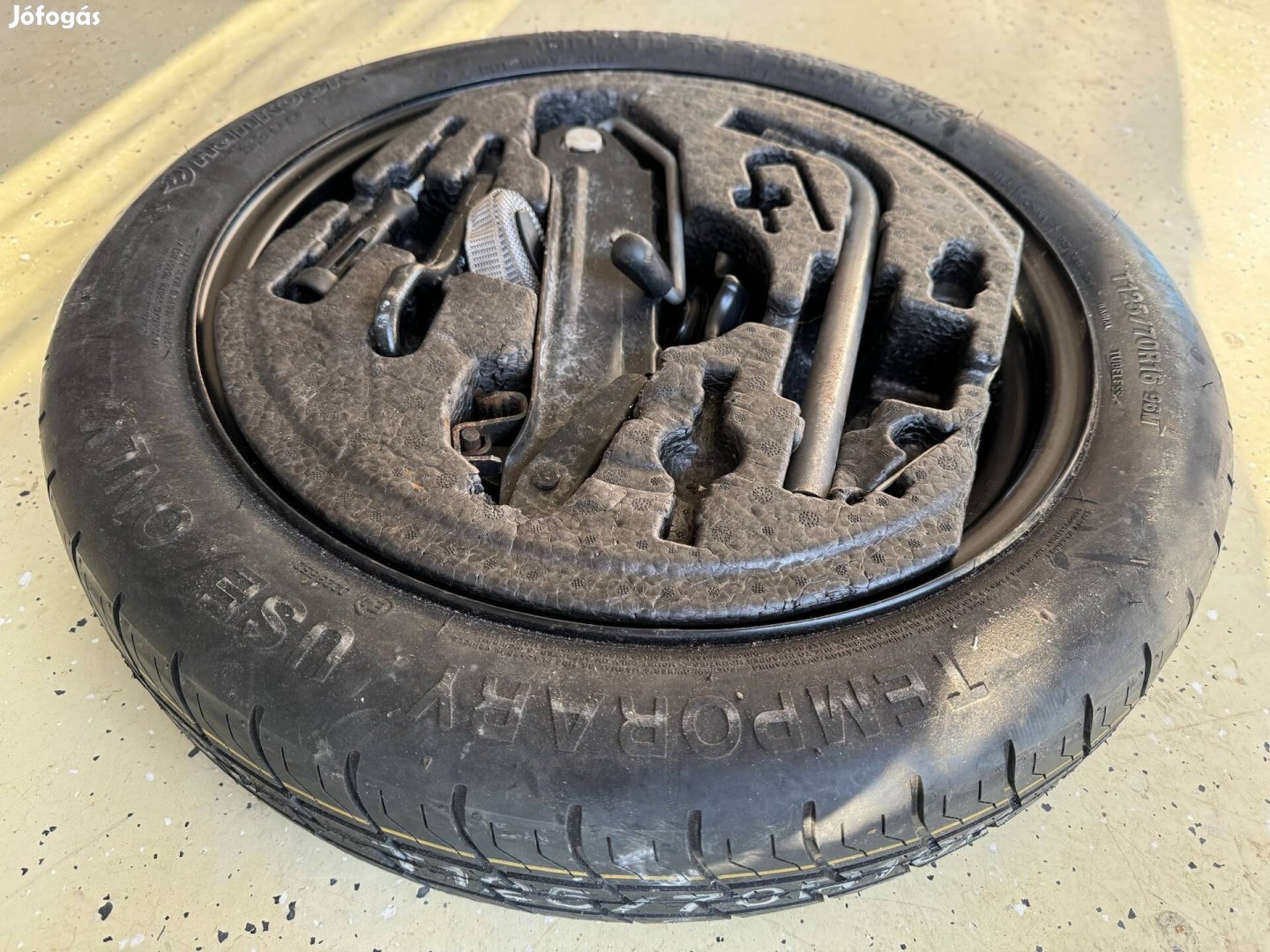 VW Audi seat skoda gyári mankó kerék pótkerék defekt 