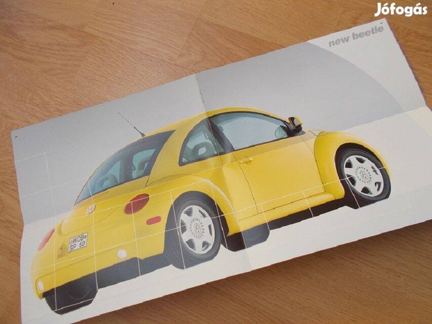 VW Beetle 1998 kihajtható prospektus poszter plakát