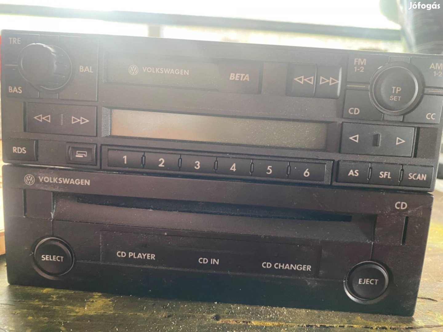 VW Béta rádiós magnó CD jászoval