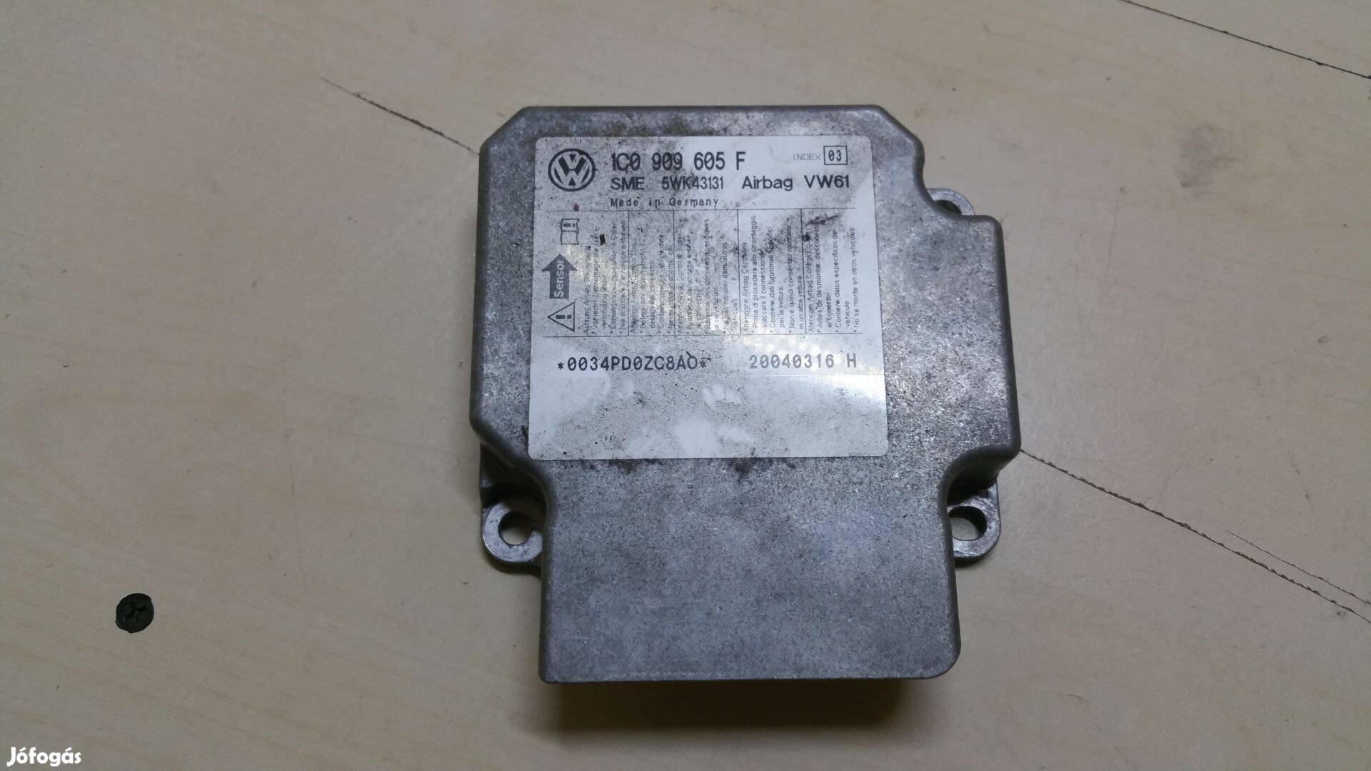 VW Bora Golf IV 4 légzsák indító elektronika vezérlő