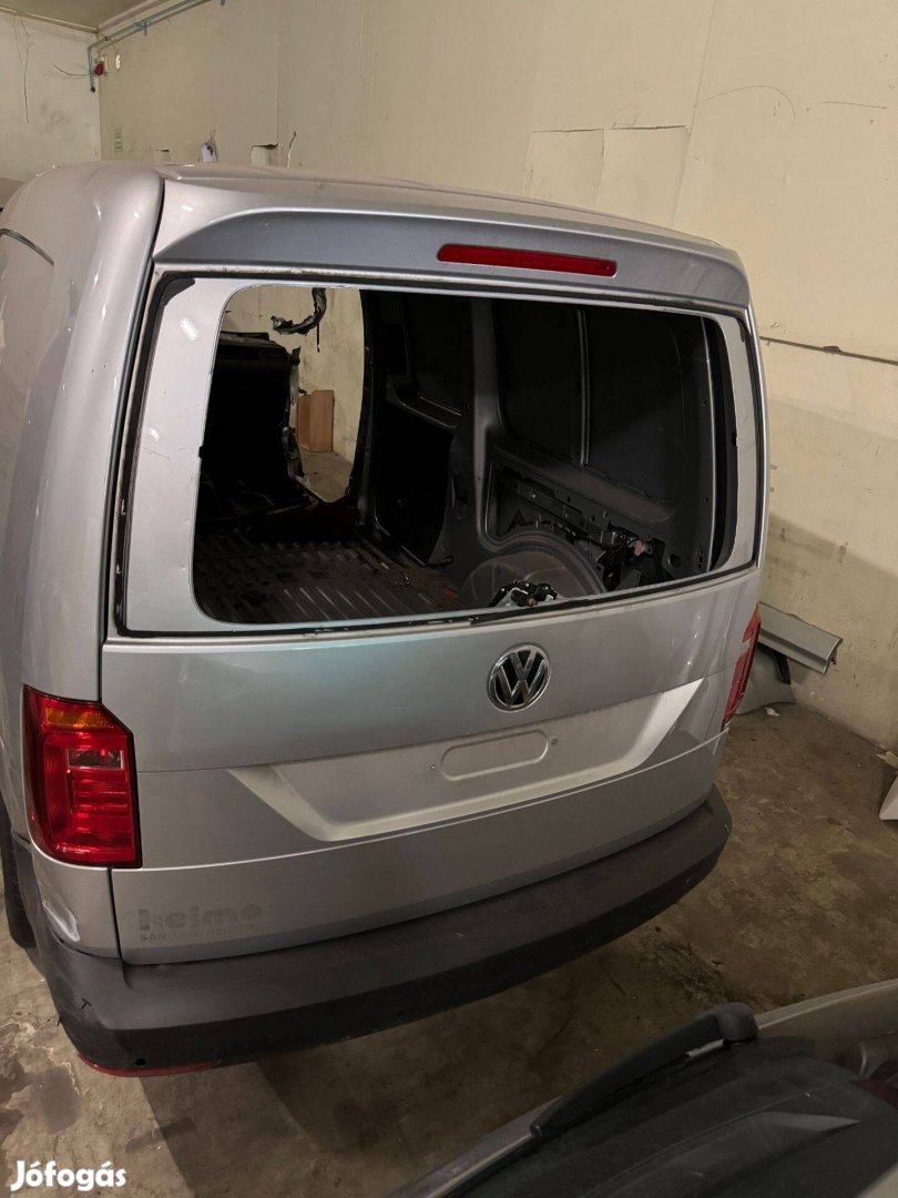 VW Caddy felfelé nyíló üres hátsó ajtó eladó!!! 2015-20 ezüst/hibátlan