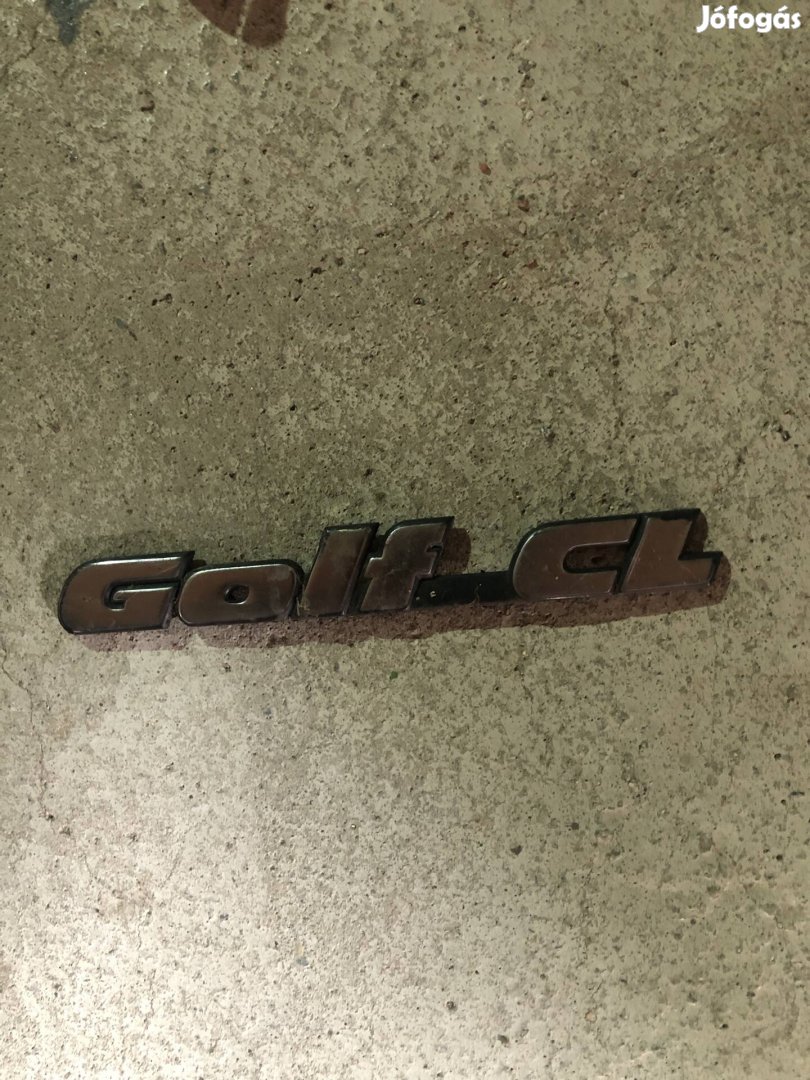 VW Golf 3 és 1-es gyári felirat 