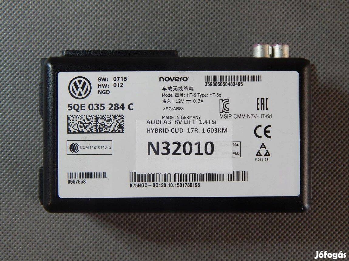 VW Golf VII Passat B8 Audi A3 online modul 5QE035284C