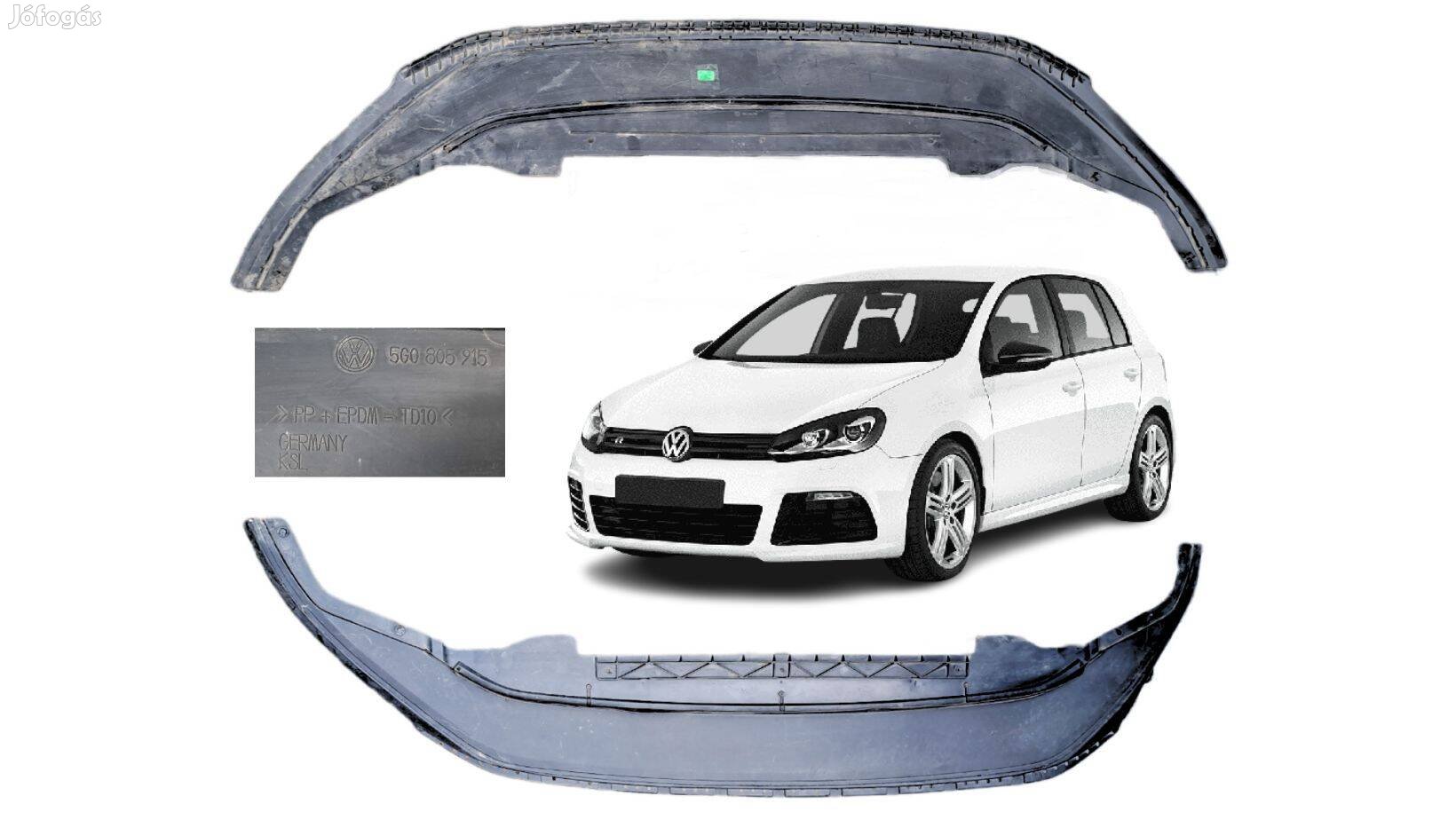 VW Golf VI VII első lökhárító alsó spoiler, cikkszám 5G0805915