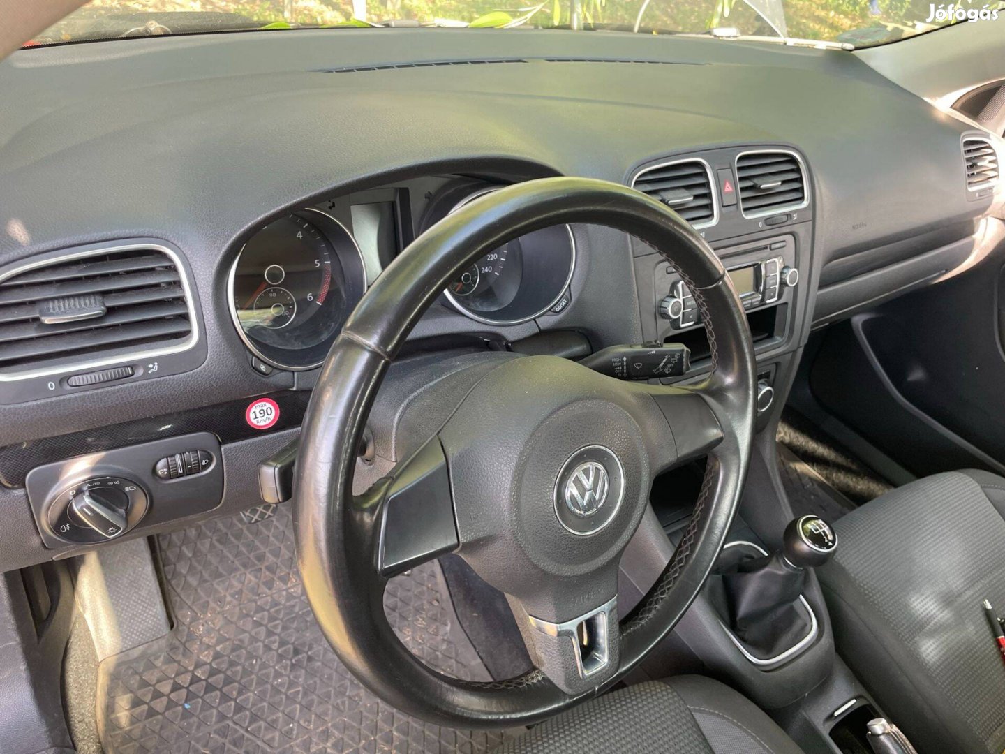 VW Golf VI. 6 légzsák szett, műszerfal párna