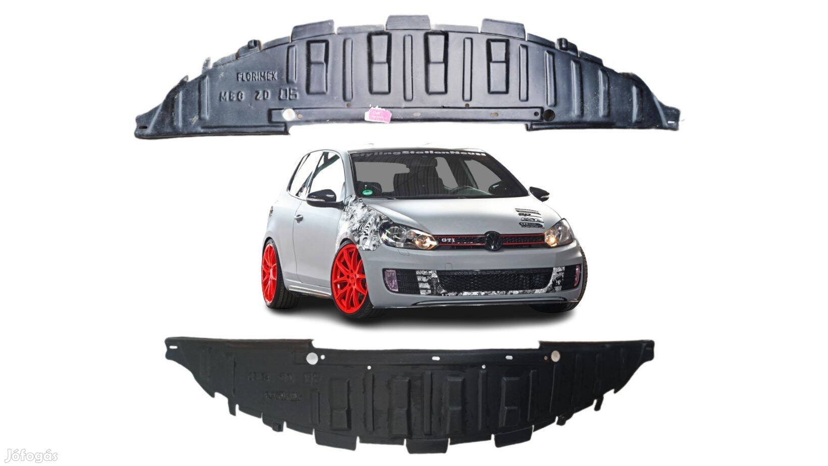 VW Golf VI. első lökhárító alsó burkolat, cikkszám Megzd06