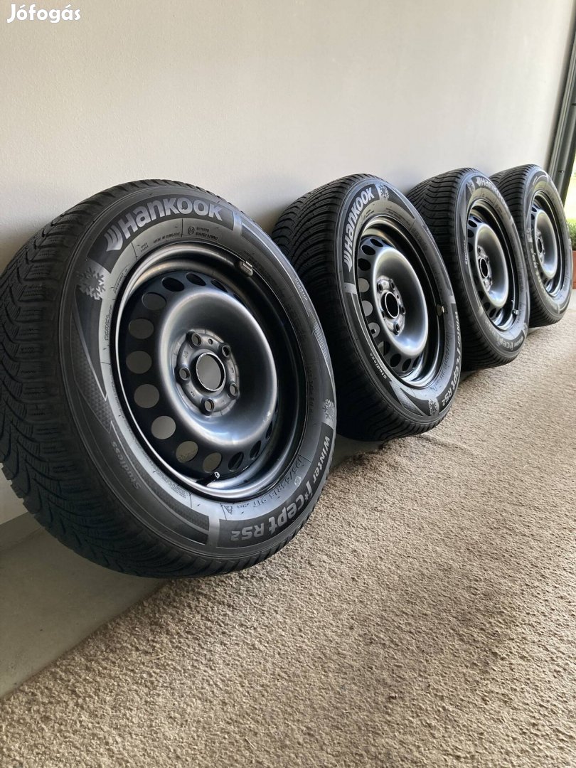 VW Gyári 5x112 Lemez Felni Téli gumival