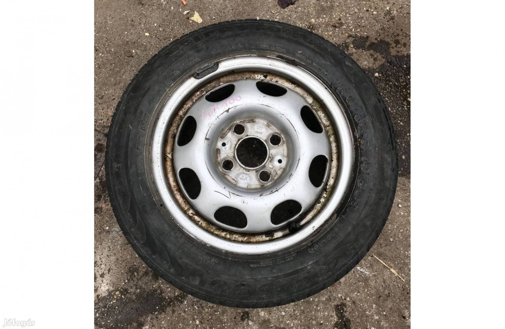 VW Lupo 4 x100 Pótkerék 5,5J x13 ET43 175/65R13