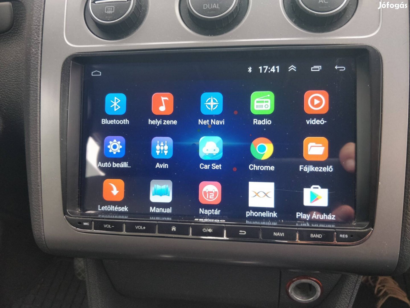 VW Multimédia 2DIN 9" GPS Android MP3 rádió 